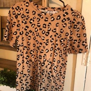 Leopard cotton tee